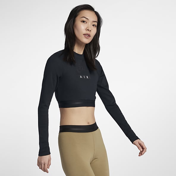 Nike air crop top long sleeve hot sale
